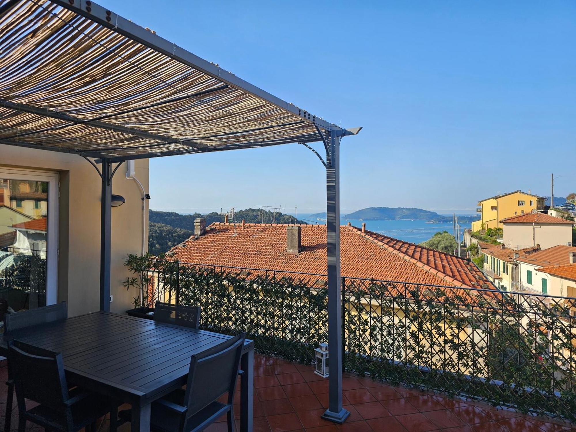 La Terrazza Sul Golfo Dei Poeti Con Vista Mare Apartment Pitelli Exterior foto